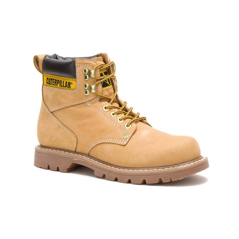Boots Men's Second Shift Work Boot Honey Men Cat - Image 3