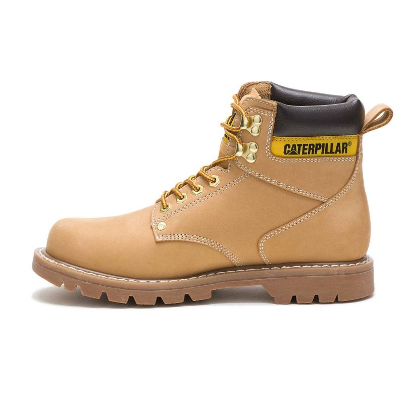 Boots Men's Second Shift Work Boot Honey Men Cat - Image 4