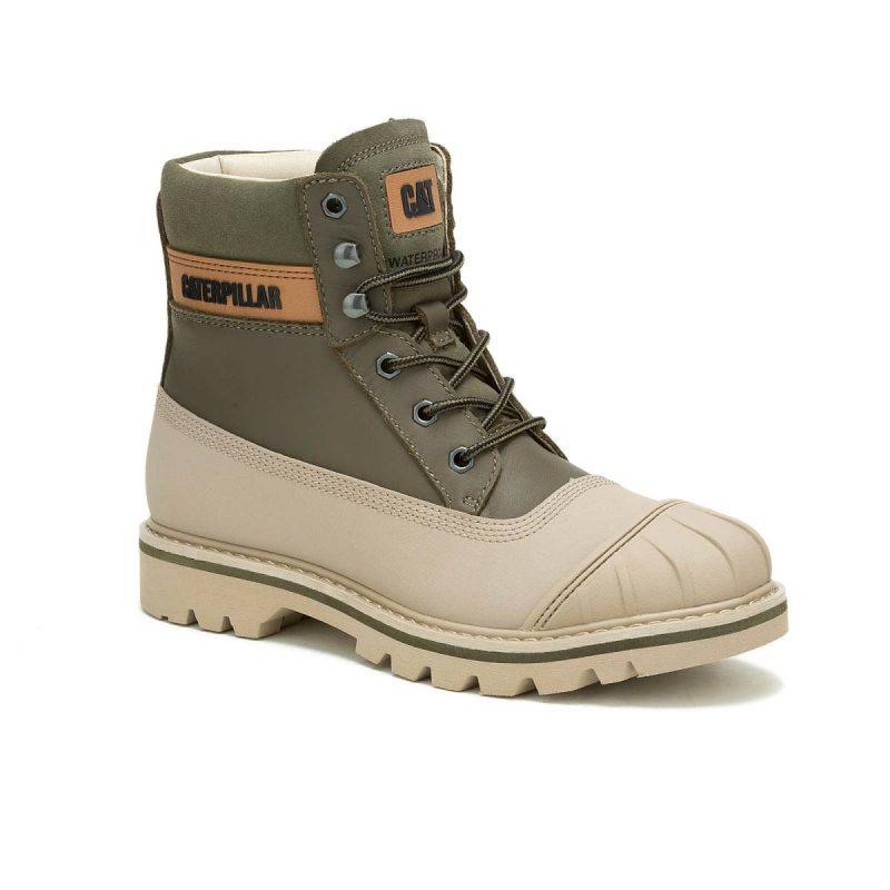 Boots Women Cat Women's Colorado Waterproof Galosh Olive Night/Silver Mink - Image 3