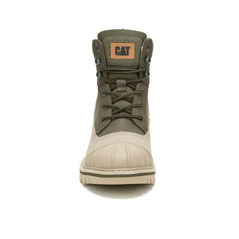 Boots Women Cat Women's Colorado Waterproof Galosh Olive Night/Silver Mink - Image 4