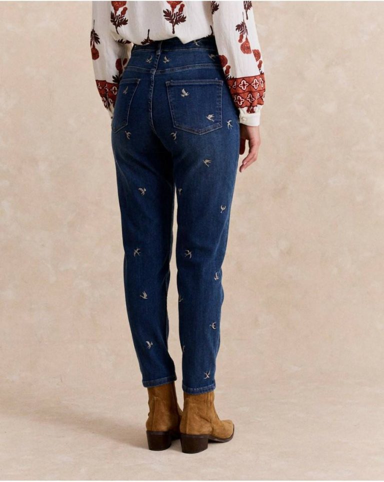 Bottoms Polín Et Moi Denim Swallows Pants Denim Women - Image 4