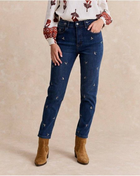 Bottoms Polín Et Moi Denim Swallows Pants Denim Women