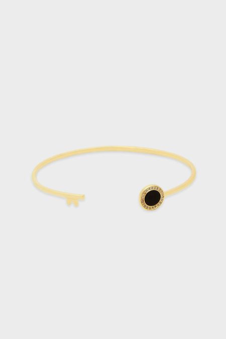Bracelets Women Keys Cuff Black/Gold Purificacion Garci