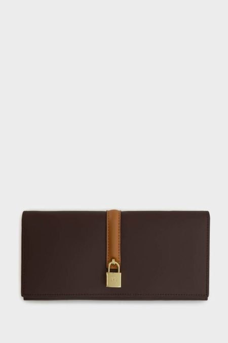 Brown Caprichosa Y Consentida American Wallet With Detachable Coin Purse Purificacion Garci Women Large Wallets