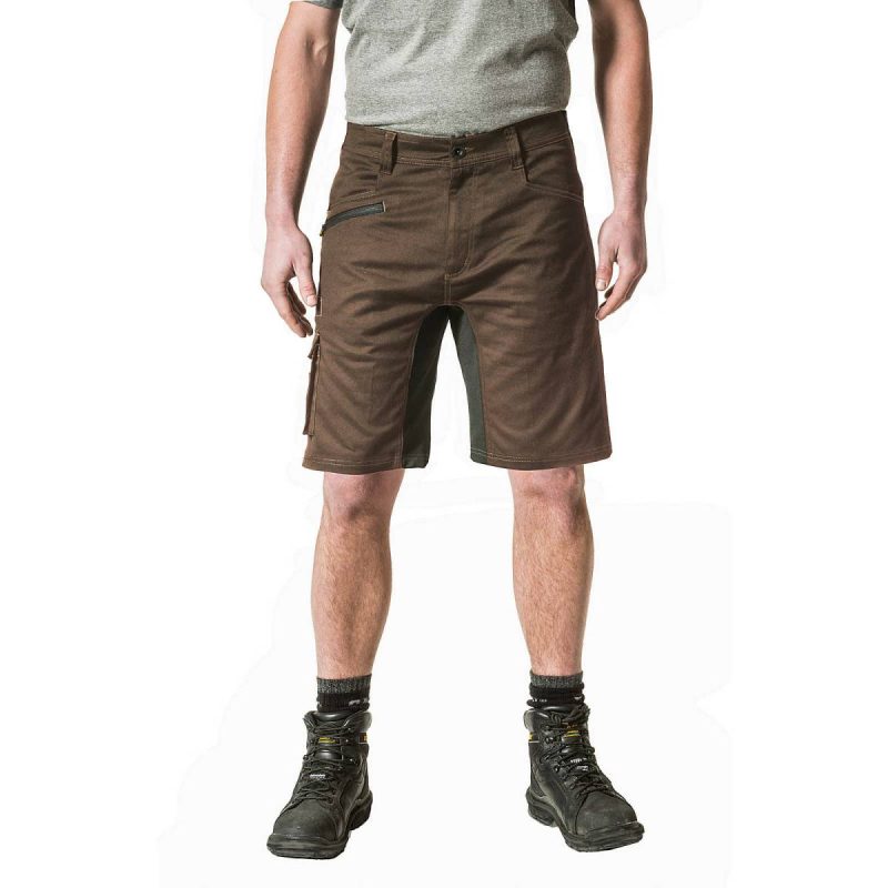 Brown Men Cat Men's Operator Flex Short Pants - Image 2