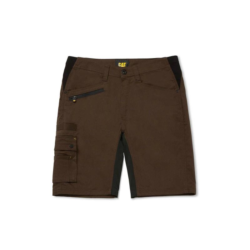 Brown Men Cat Men's Operator Flex Short Pants - Image 4