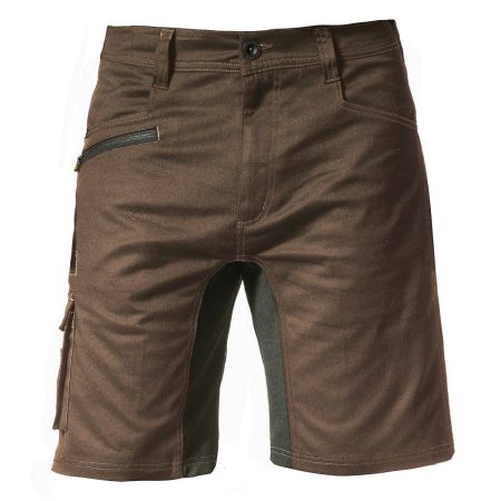 Brown Men Cat Men's Operator Flex Short Pants