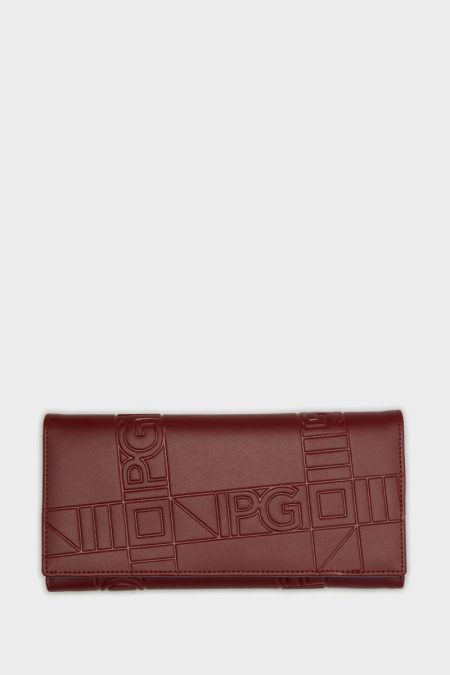 Burgundy Large Wallets Purificacion Garci Women Soho American Wallet