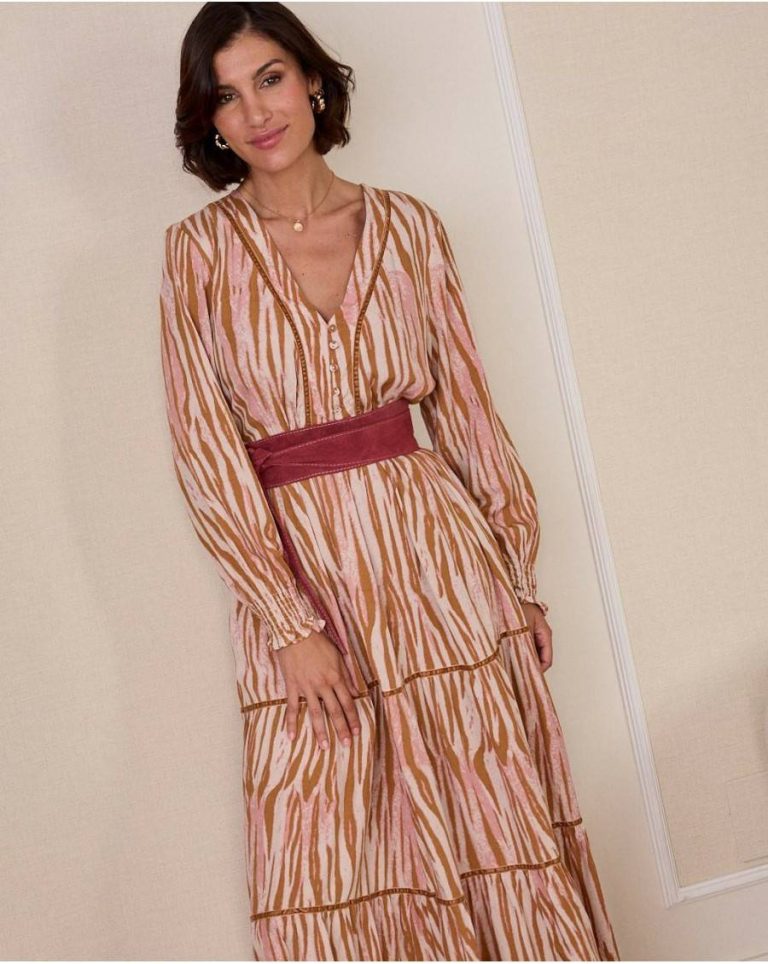Camel Dasha Shirt Dress Women Dresses Polín Et Moi - Image 5