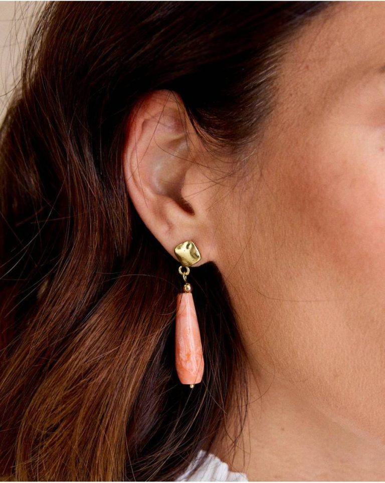 Camel Giulio Long Earring Polín Et Moi Women Jewelry - Image 2