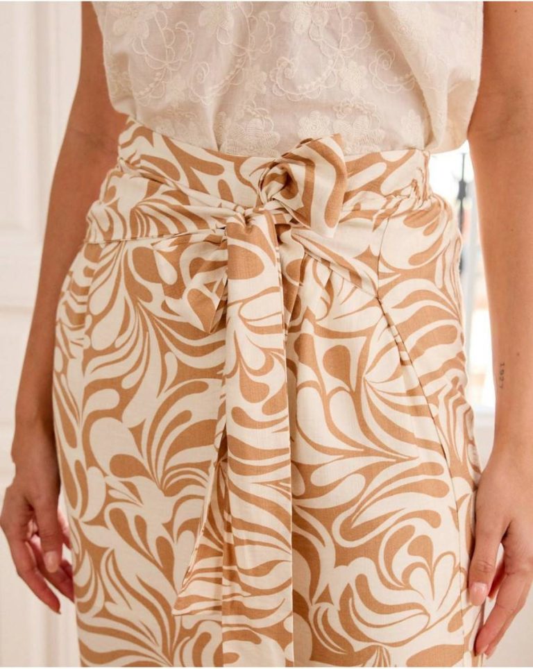 Camel Women Bottoms Polín Et Moi Mirsia Mid Lenght Skirt - Image 2