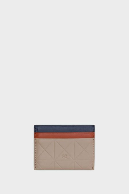 Card Holders And Coin Purses Women Origami Card Holder Purificacion Garci Taupe