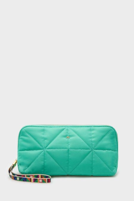 Caribbean Green Purificacion Garci Nylon Wash Bag Pouches And Wash Bags Women