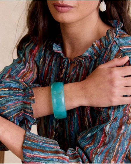 Cassis Green Bracelet Polín Et Moi Water Green Jewelry Women