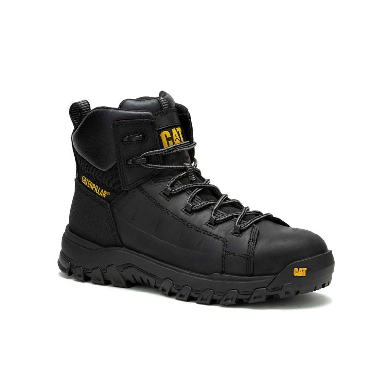 Cat Black Men Boots Men's Threshold Rebound Waterproof Composite Toe Work Boot - Image 2