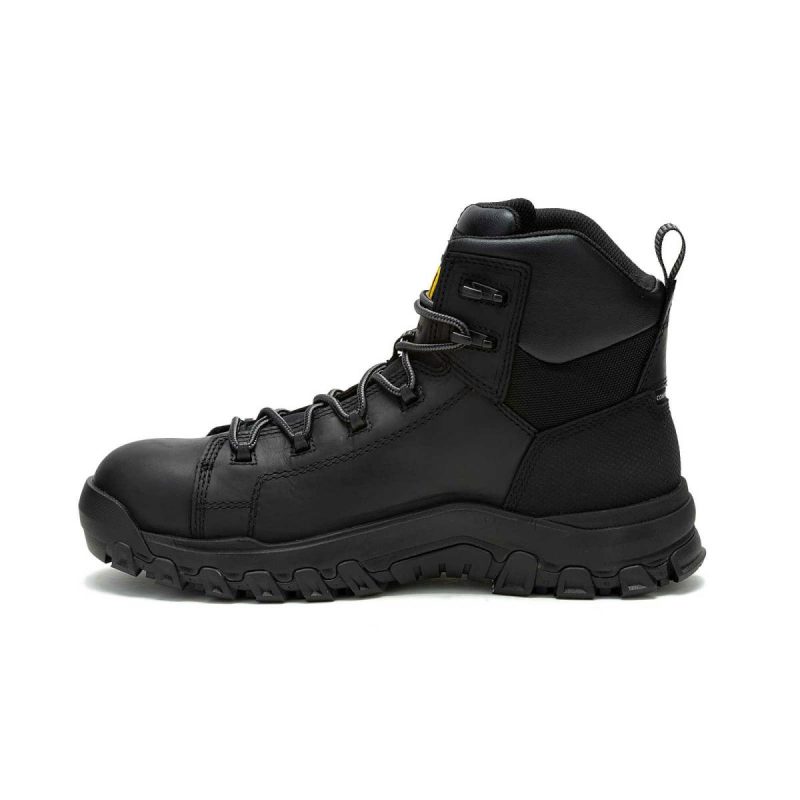 Cat Black Men Boots Men's Threshold Rebound Waterproof Composite Toe Work Boot - Image 4