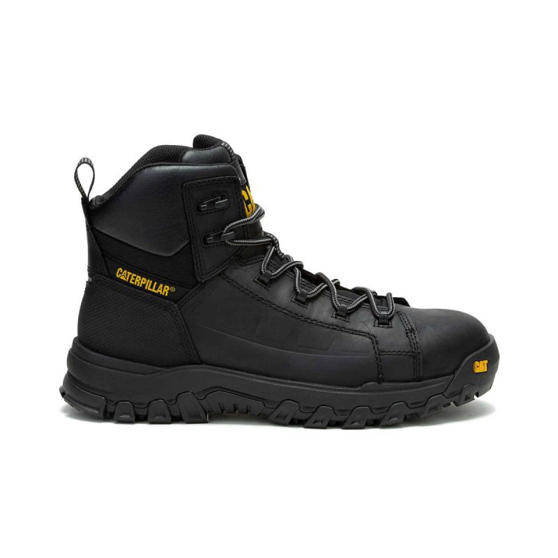 Cat Black Men Boots Men's Threshold Rebound Waterproof Composite Toe Work Boot