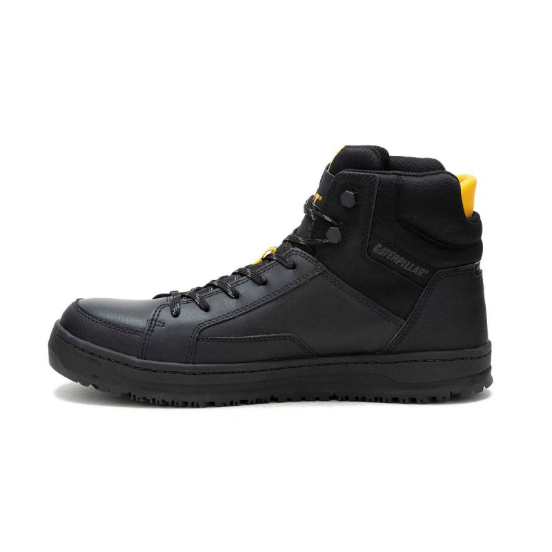 Cat Black Men Men's Streamline Court Mid Composite Toe Work Shoe Shoes - Image 4