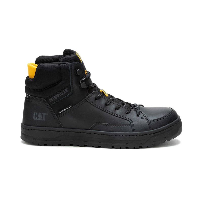 Cat Black Men Men's Streamline Court Mid Composite Toe Work Shoe Shoes
