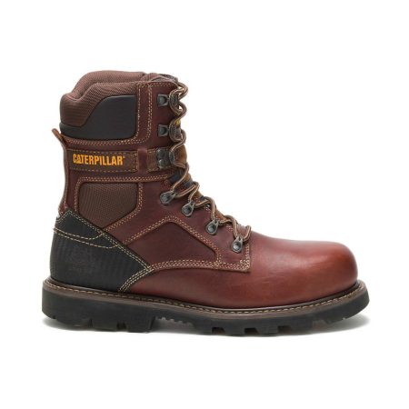 Cat Boots Men Brown Men's Indiana 2.0 Steel Toe Work Boot