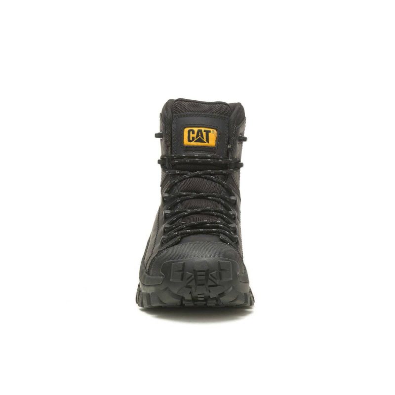 Cat Boots Men Men's Invader Hiker Waterproof Composite Toe Work Boot Black - Image 3