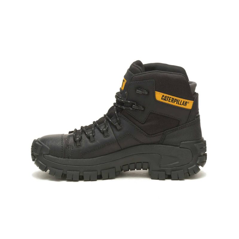 Cat Boots Men Men's Invader Hiker Waterproof Composite Toe Work Boot Black - Image 4