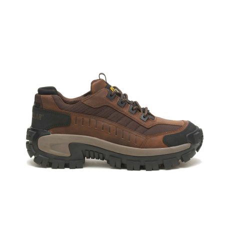 Cat Dark Brown Men's Invader Steel Toe Work Shoe Men Shoes