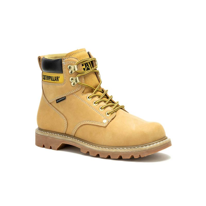 Cat Honey Reset Boots Men's Second Shift Waterproof Work Boot Men - Image 2