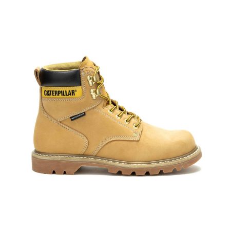 Cat Honey Reset Boots Men's Second Shift Waterproof Work Boot Men