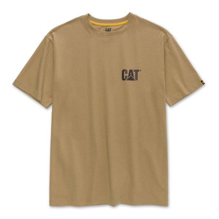Cat Men Khaki Men's Trademark Tee Tops & Outerwear