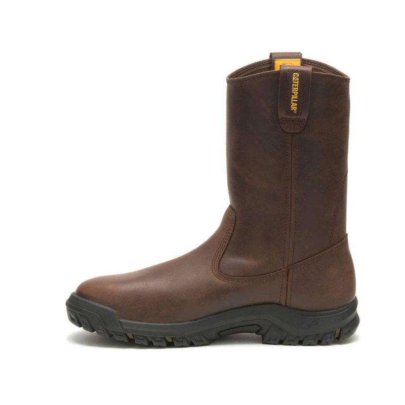 Cat Men Men's Drawbar Steel Toe Work Boot Boots Summer Brown - Image 4