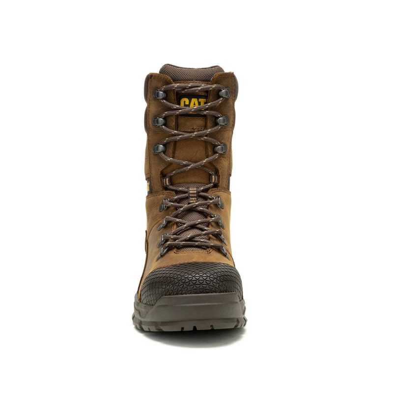 Cat Men Real Brown Men's Accomplice X 8" Waterproof Steel Toe Work Boot Boots - Image 3