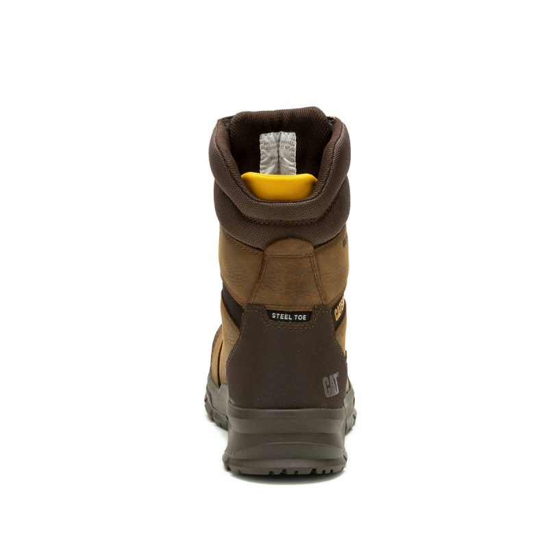 Cat Men Real Brown Men's Accomplice X 8" Waterproof Steel Toe Work Boot Boots - Image 5