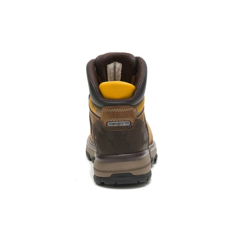 Cat Men's Excavator Superlite Waterproof Carbon Composite Toe Work Boot Dark Beige Boots Men - Image 5