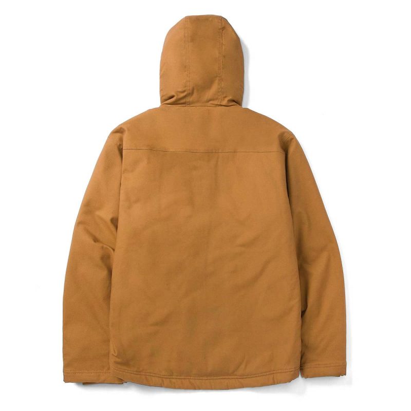 Cat Men's Hooded Sherpa-Lined Jacket Men Tops & Outerwear Bronze - Image 3