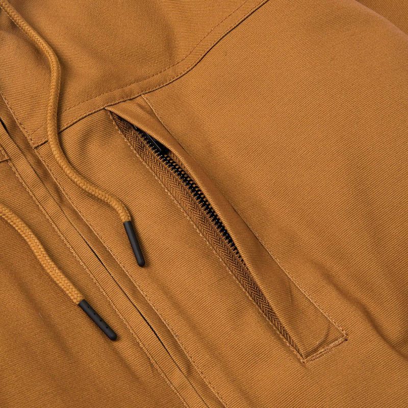 Cat Men's Hooded Sherpa-Lined Jacket Men Tops & Outerwear Bronze - Image 5