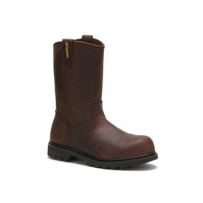 Cat Men's Revolver Steel Toe Work Boot Boots Men Brown - Image 3