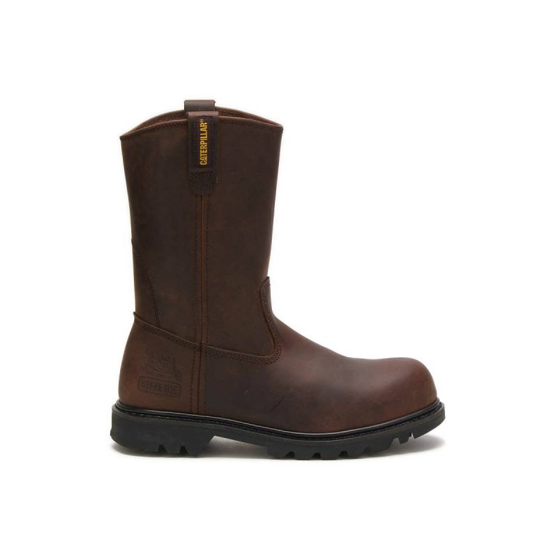 Cat Men's Revolver Steel Toe Work Boot Boots Men Brown