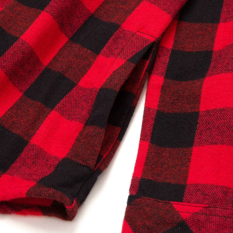 Cat Red Women Women's Buffalo Check Heavyweight Shirt Tops & Outerwear - Image 5