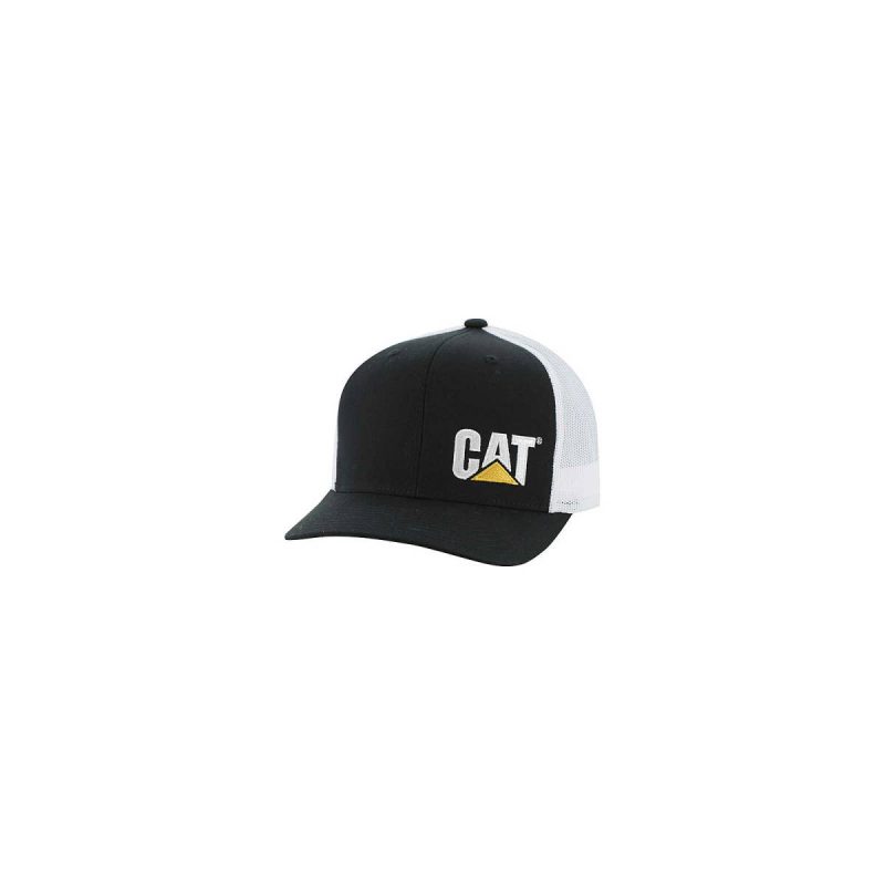 Cat Trademark Trucker Hat - Hats Black Men Hats & Accessories