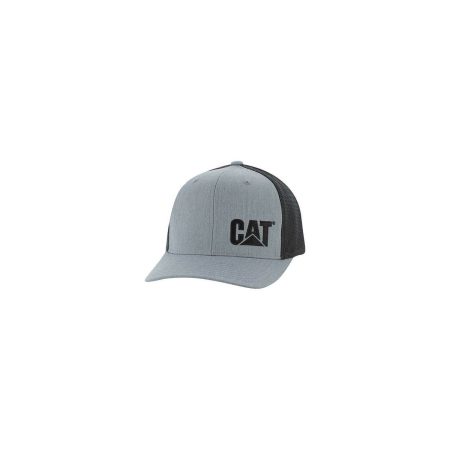 Cat Trademark Trucker Hat - Hats Men Hats & Accessories Heather Grey