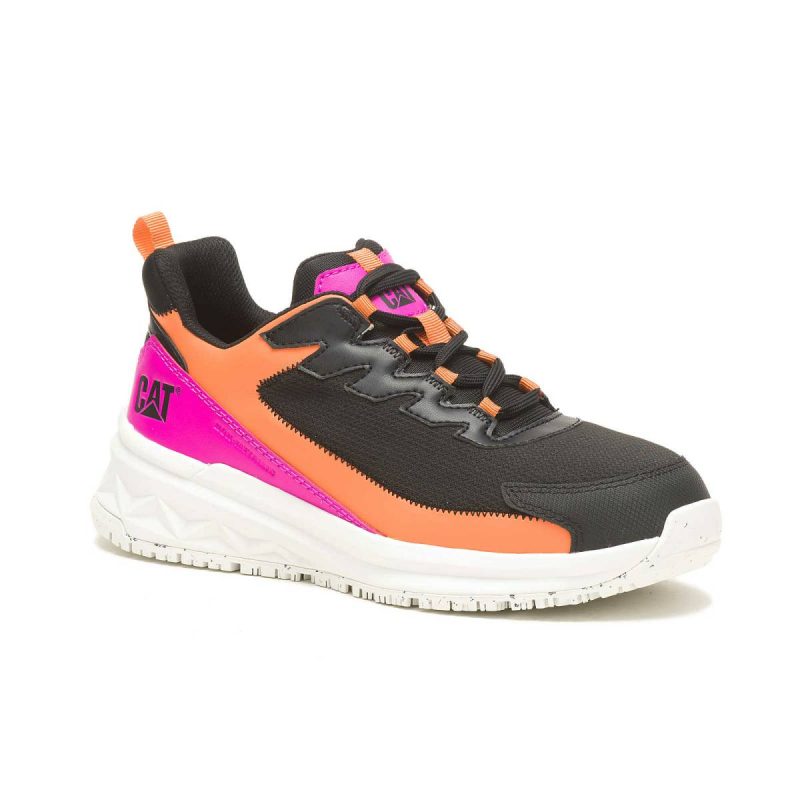 Cat Women Shoes Women's Streamline Runner Carbon Composite Toe Work Shoe Black/Pink - Image 3