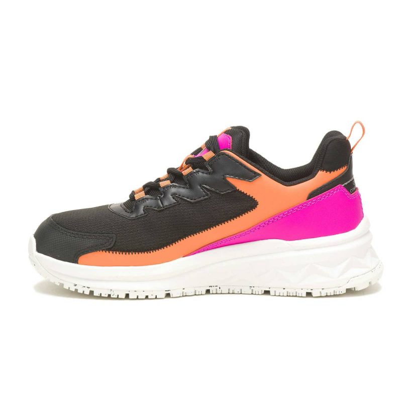 Cat Women Shoes Women's Streamline Runner Carbon Composite Toe Work Shoe Black/Pink - Image 5