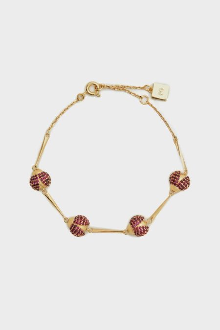 Catarina Bracelet Crystal Women Purificacion Garci Gold/Red