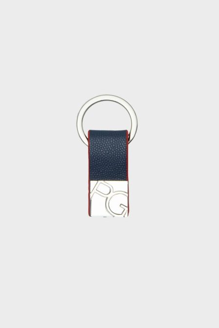 Charms, Keyrings And Straps Navy Origins Leather Keyring Women Purificacion Garci