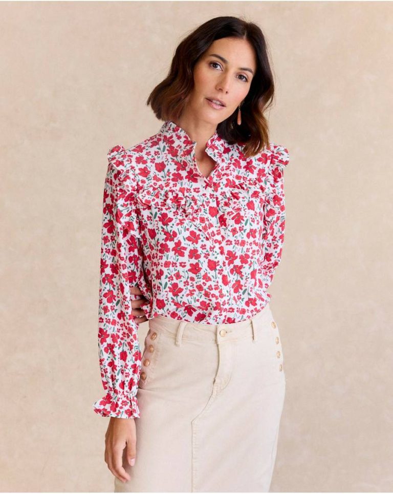 Cherry Cinty Flowers Shirt Polín Et Moi Women Blouses And Shirts - Image 4