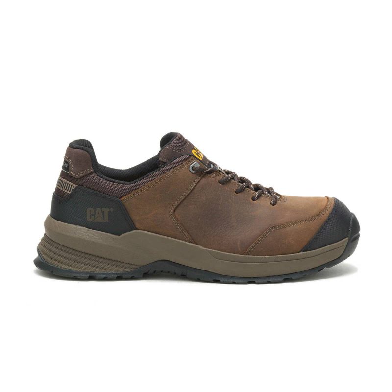 Clay Men Men's Streamline 2.0 Leather Composite Toe Work Shoe Cat Shoes