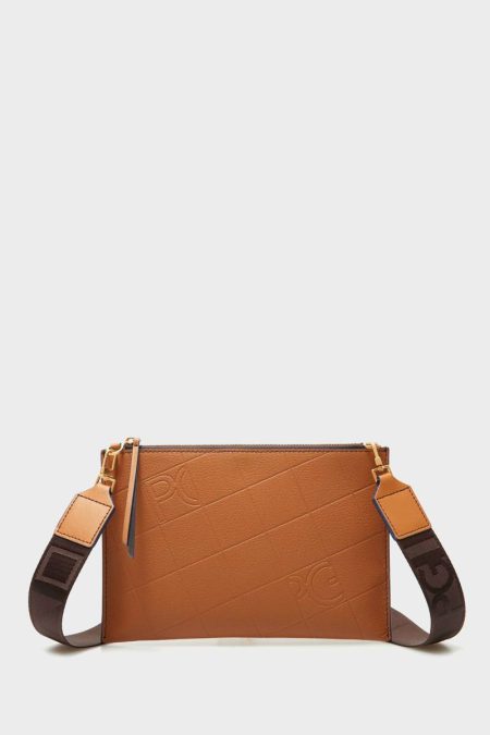 Cognac Tandem Cross Body Bag Women Purificacion Garci Crossbody Bags