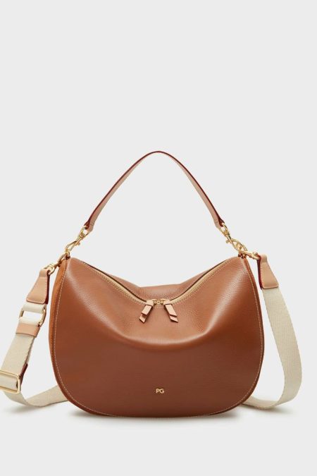 Combinación Única Half Moon Shoulder Bag Tan Shoulder Bags Women Purificacion Garci