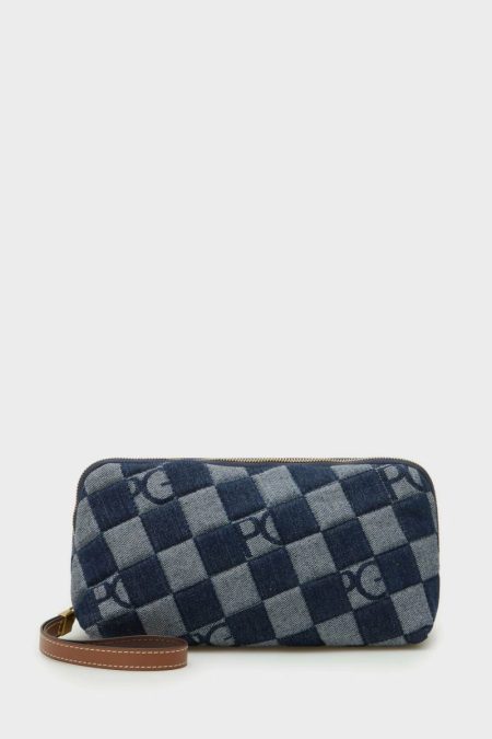 Combinación Única Wash Bag Purificacion Garci Women Navy Pouches And Wash Bags